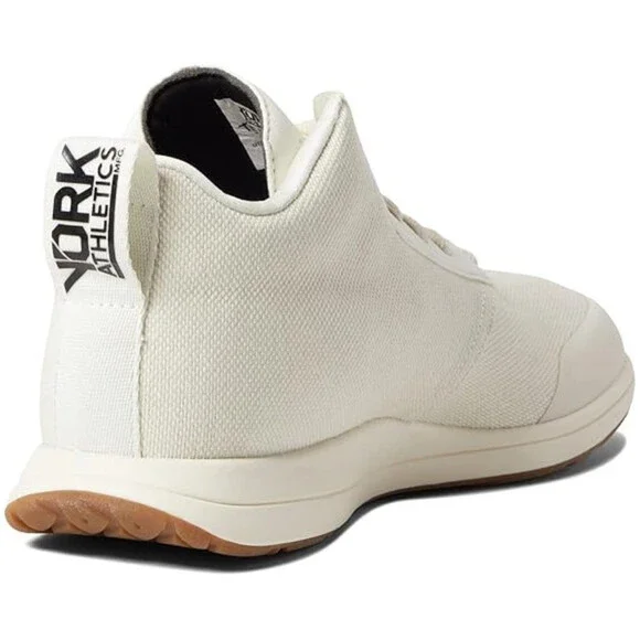 YORK Athletics Mfg. The Henry Mid Sneakers Men's 8.5 Ivory Trainer Shoes HAWK119